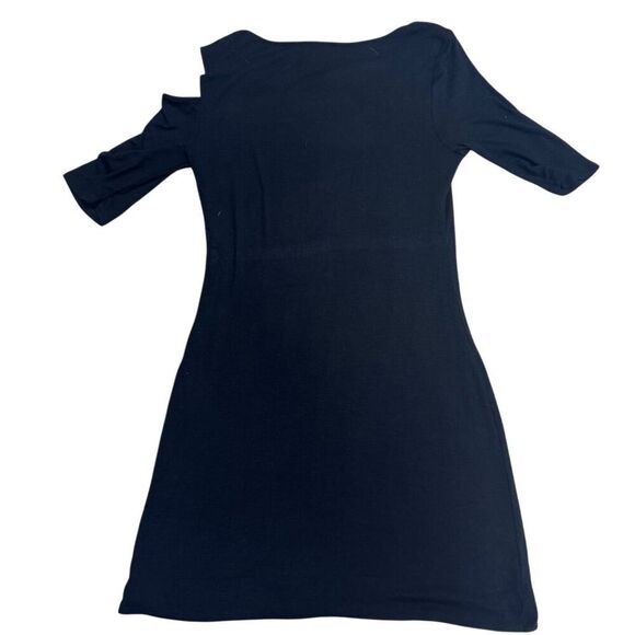 EUC Goldray Women's Standard Black Cold-Shoulder XL Knee Length Dress - Picture 2 of 4